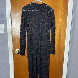 SHEIN Black Lace Bodysuit (L)